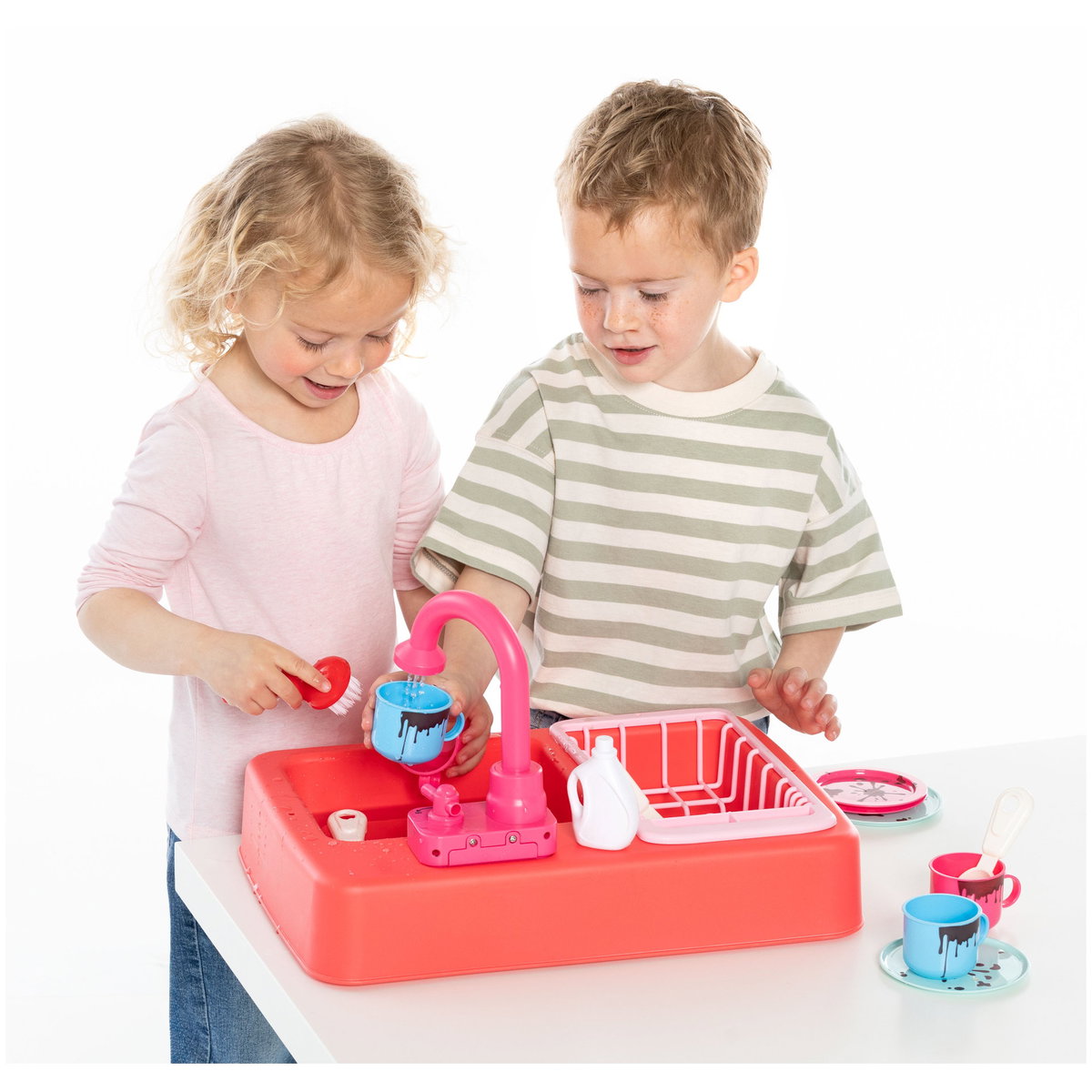 SpielMaus Küche Spülbecken mit Zubehör | Wasserspiel ab 3 Jahren