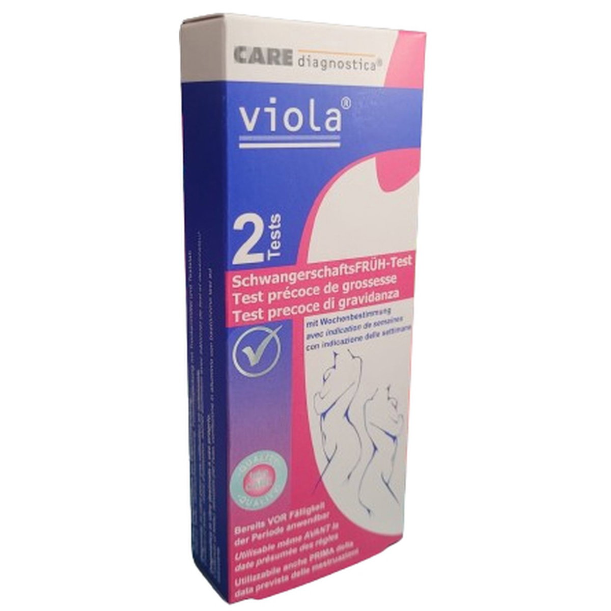 Product Image for viola Schwangerschaftsfrühtest Packungsgrösse Doppelpack