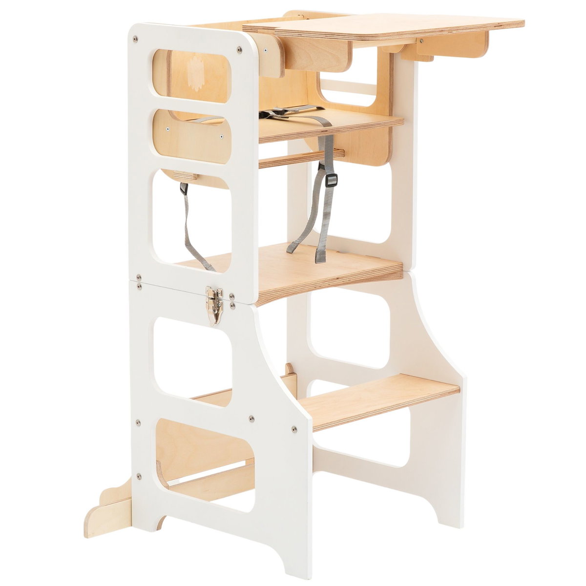 Product Image for Duck Woodworks tour d’apprentissage et chaise haute pliable white