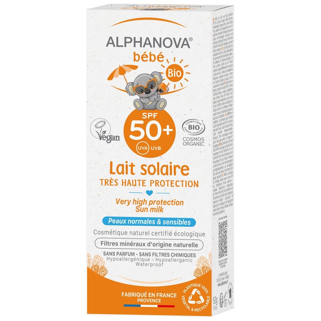 Alphanova BIO Lait solaire bébé SPF50+