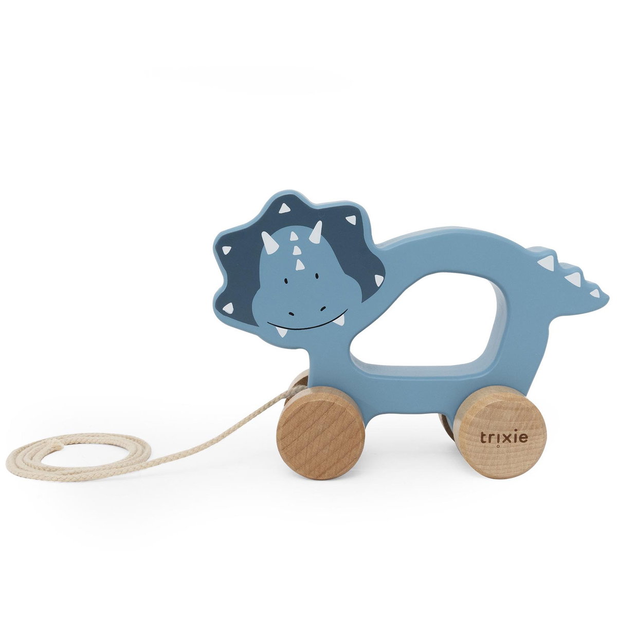 Product Image for trixie Holz Nachziehtier Mr. Triceratops