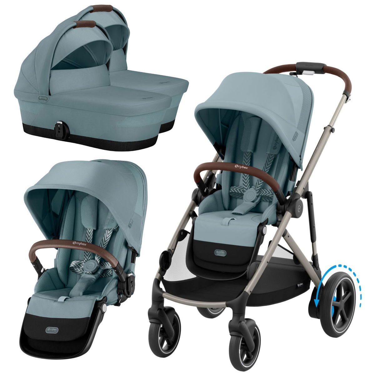 CYBEX eGazelle S Set Zwillinge - Zwillingskinderwagen kaufen