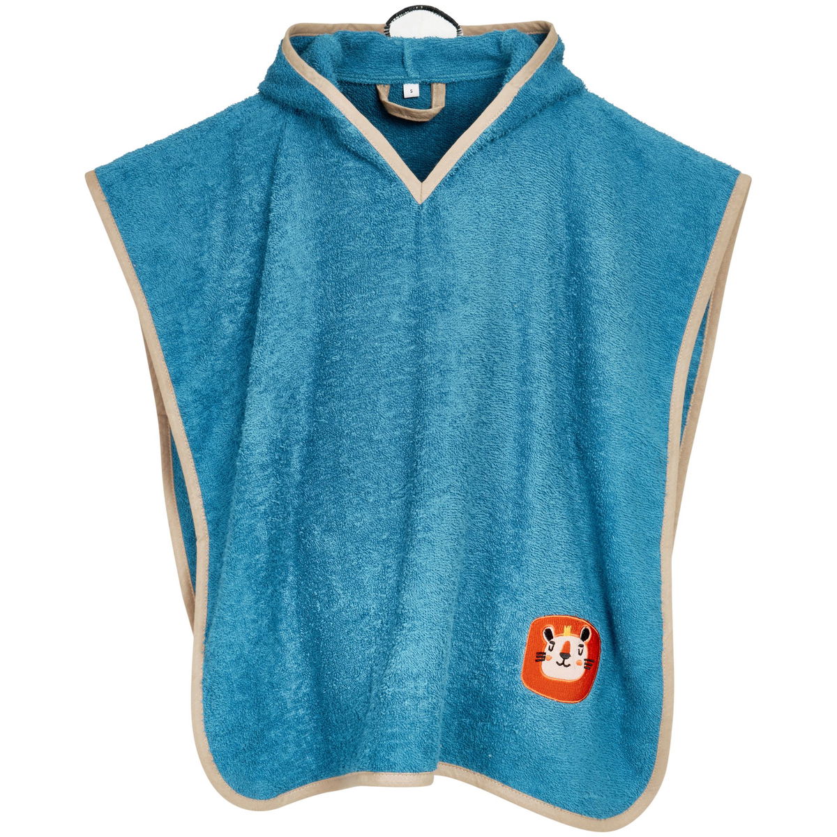 Poncho Spugna Bambini Playshoes | Accappatoio Con Cappuccio Unisex Per Piscina E Casa