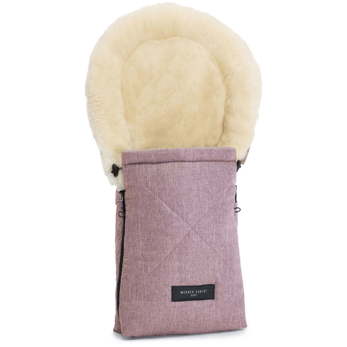 Product Image for Werner Christ Baby OSLO Baby Car Seat Footmuff rosé Filling Lambskin