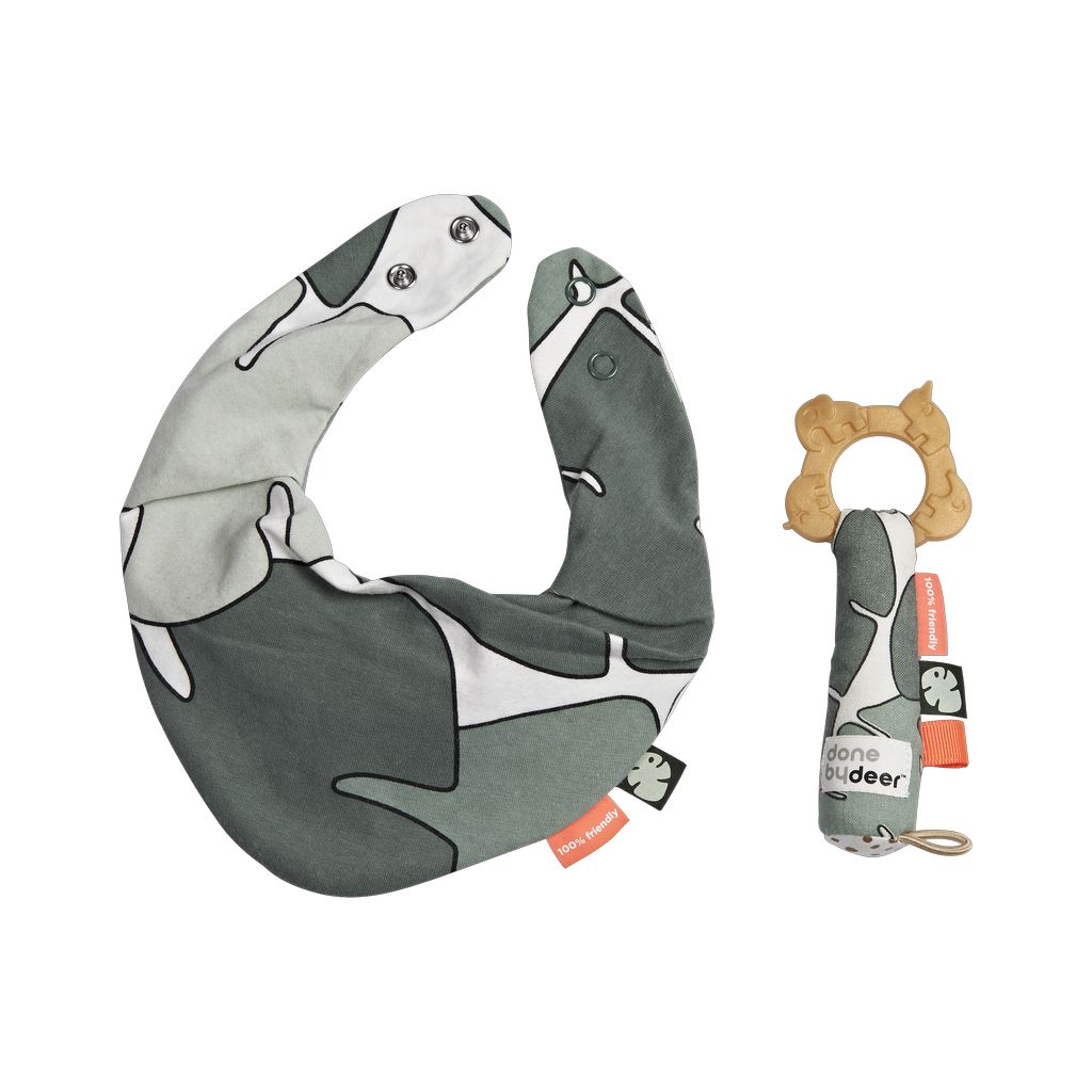 Product Image for Done by Deer Bib and teether gift box