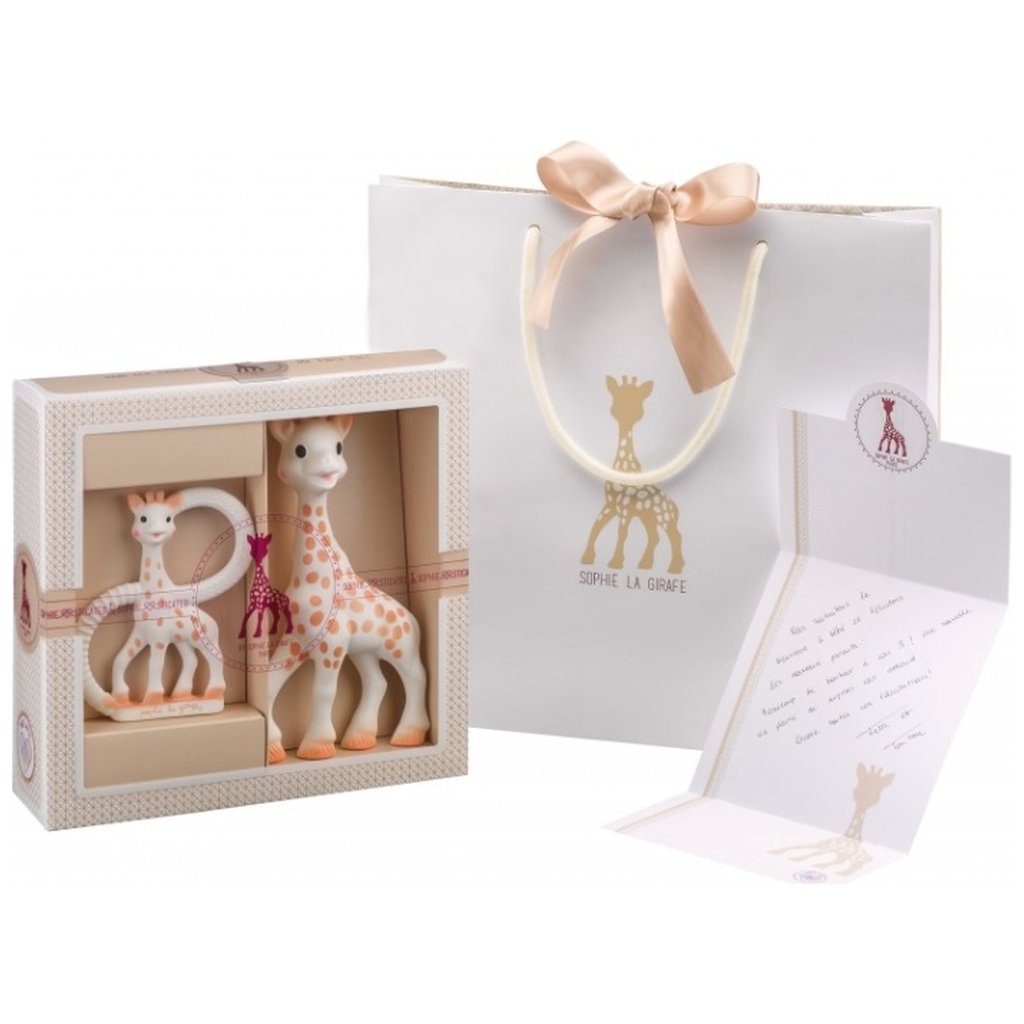 Sophie la girafe gift box with teething ring