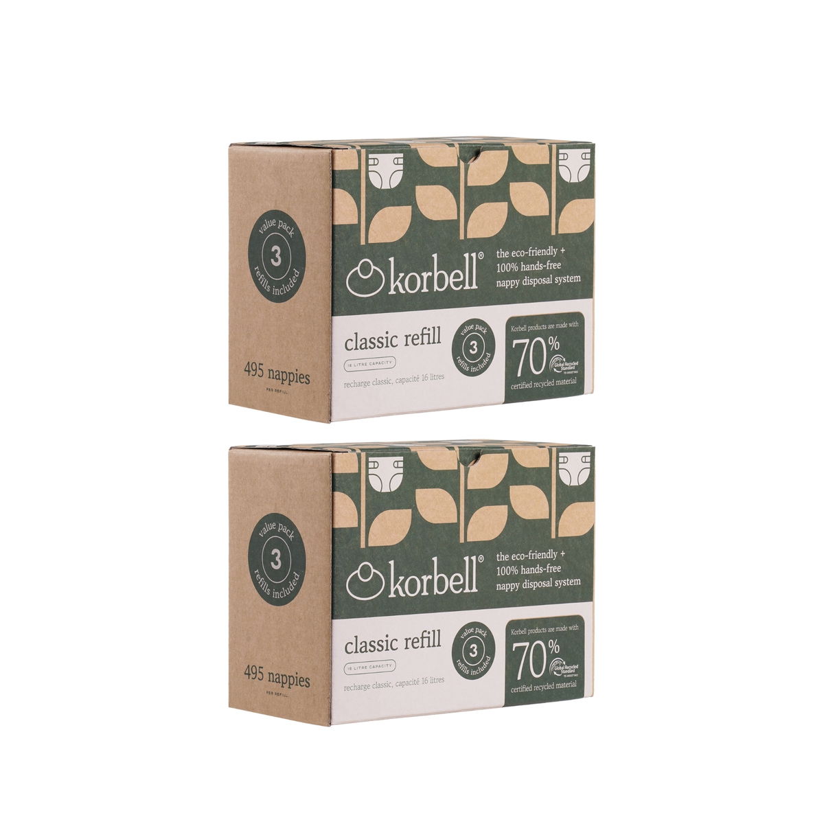 Product Image for Korbell Feuilles de recharge recyclées