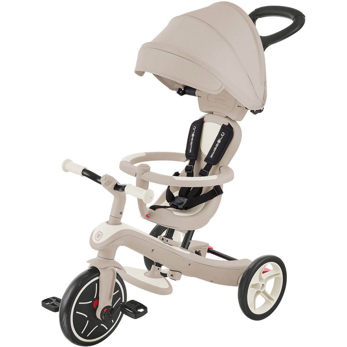 Product Image for Globber Balance Bike Tricycle Trike Explorer 4 in 1 Ecologic coconut age from 10 M