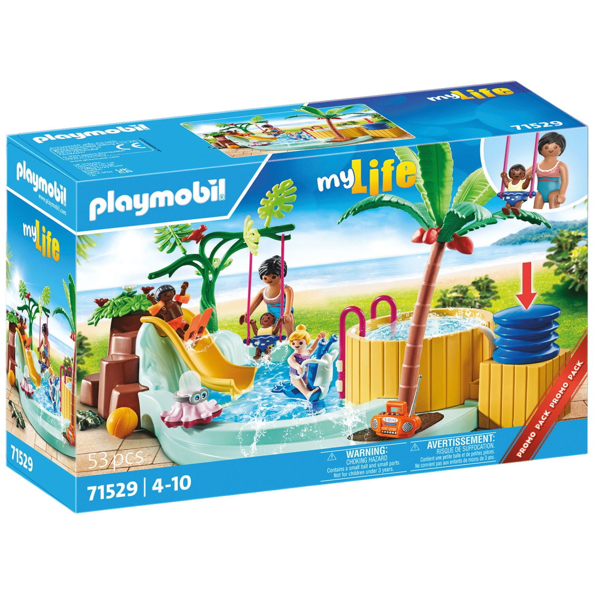 PLAYMOBIL My Life 71529 Children's pool with whirlpool
