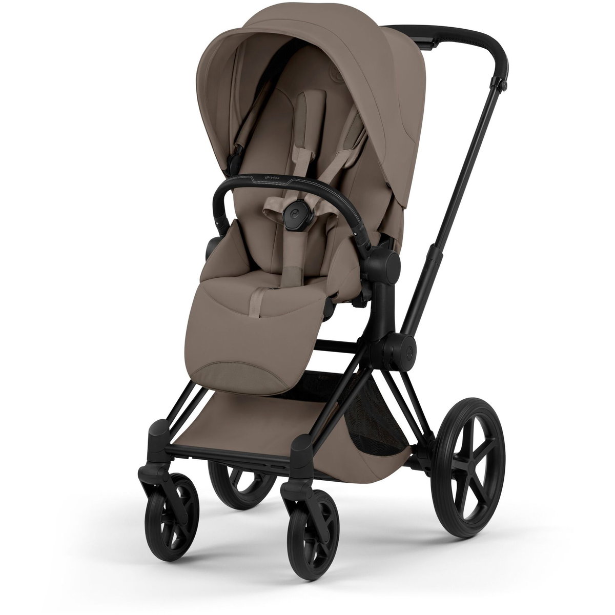 Product Image for CYBEX Priam Style matt black coconut brown dark brown for 1 child with 4 wheels