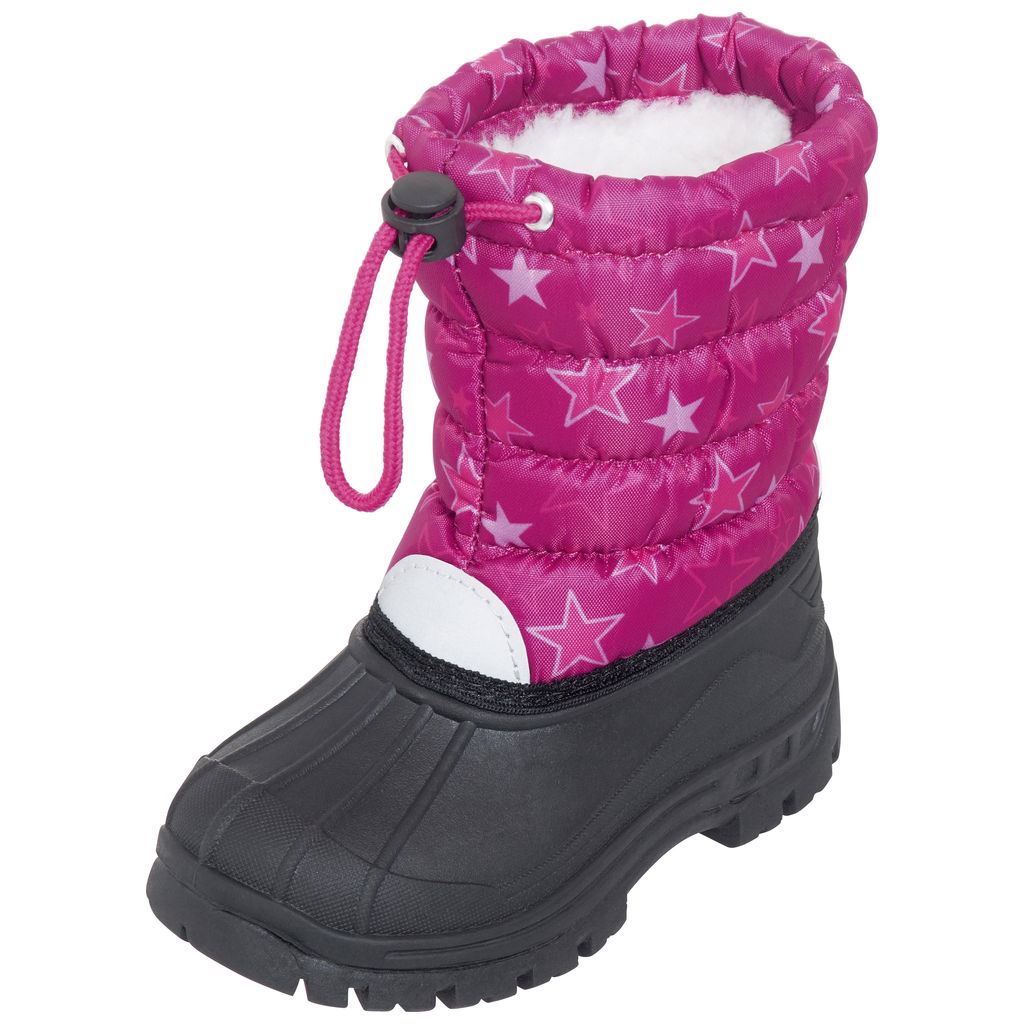 Playshoes Classic Winter Bootie stars pink 22/23