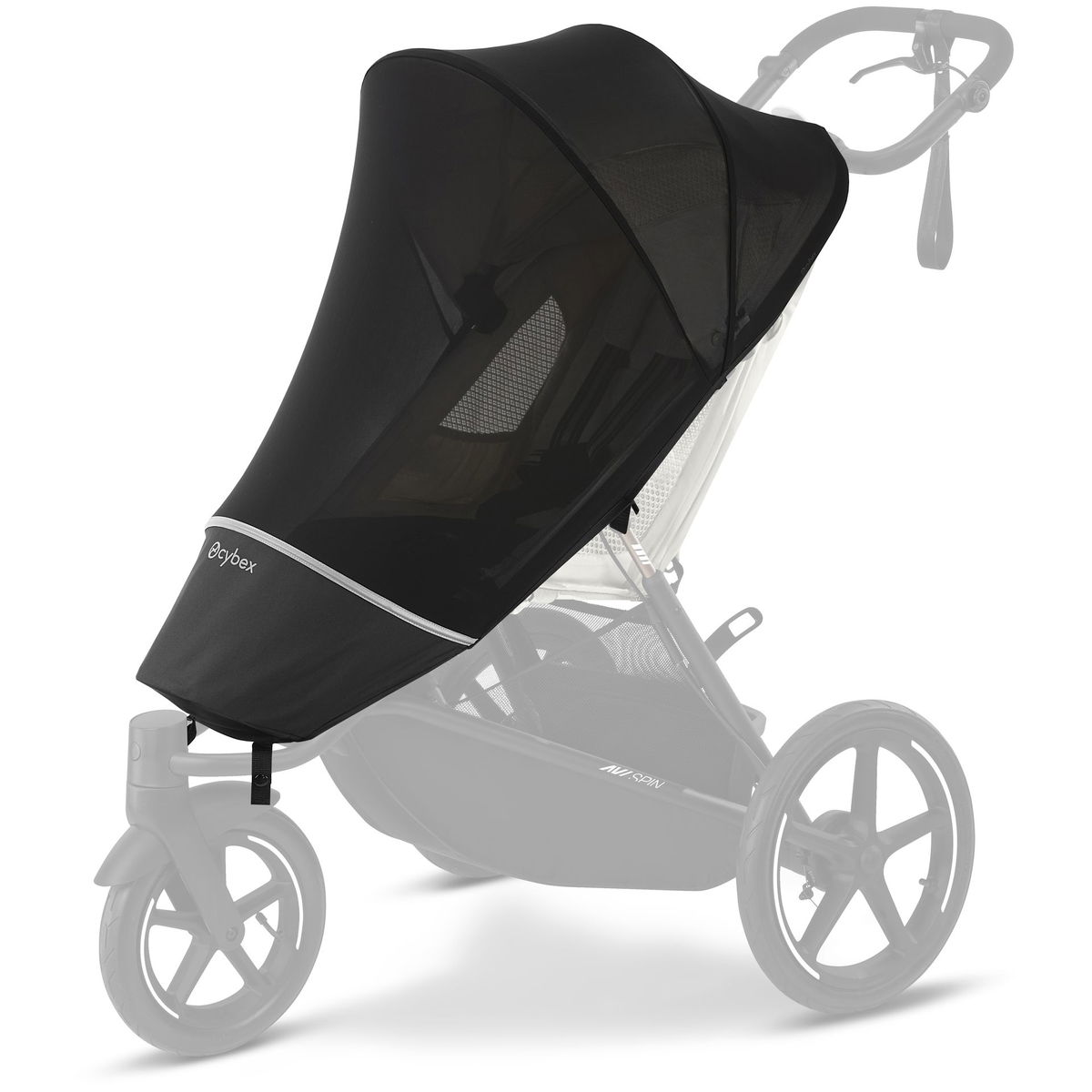 Cybex Insektennetz auf einem Kinderwagen montiert