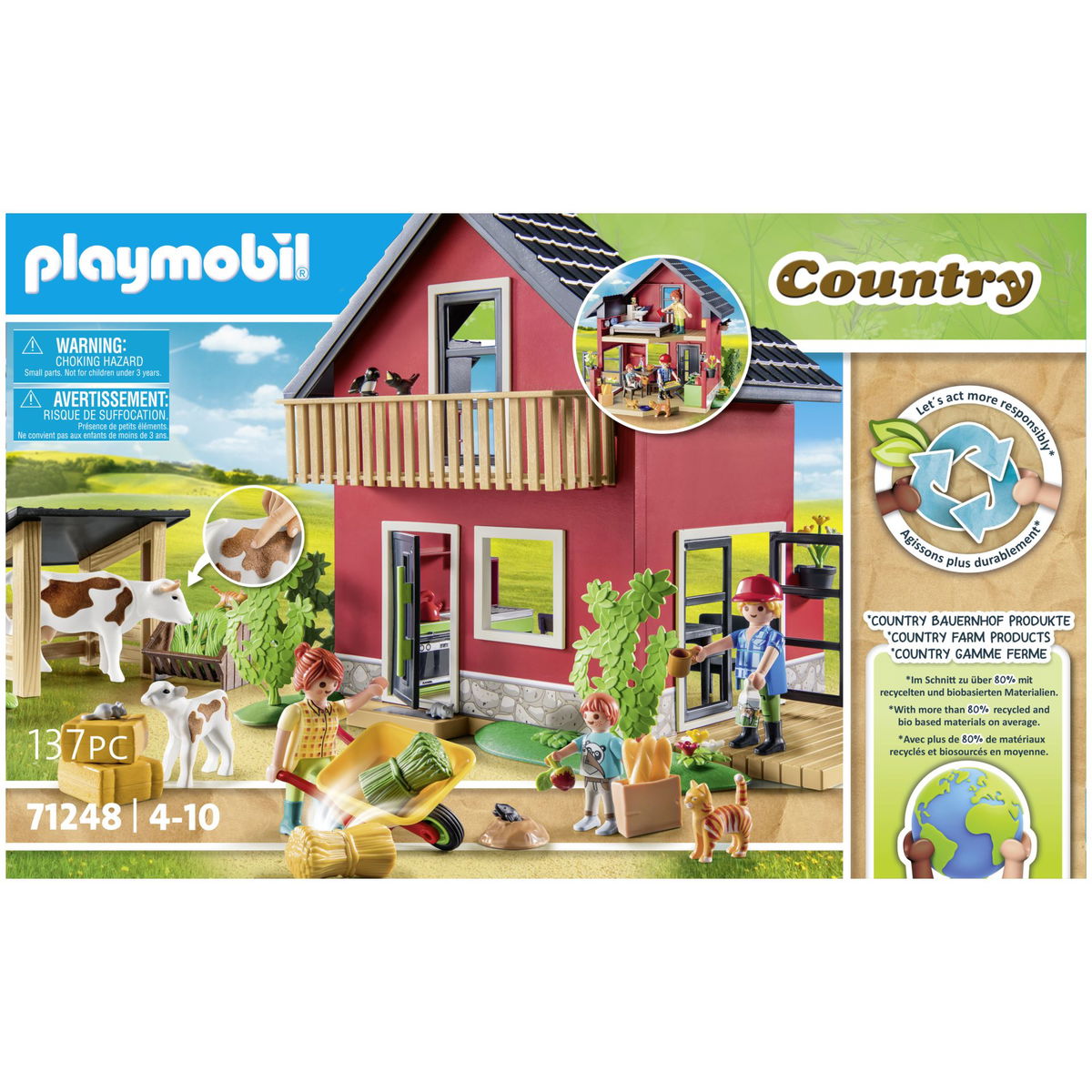 PLAYMOBIL Country 71248 Farmhouse: Play fun in the countryside