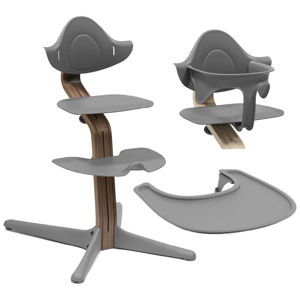 STOKKE Chaise Nomi Walnut avec Baby Set et Tray - Design ergonomique ...