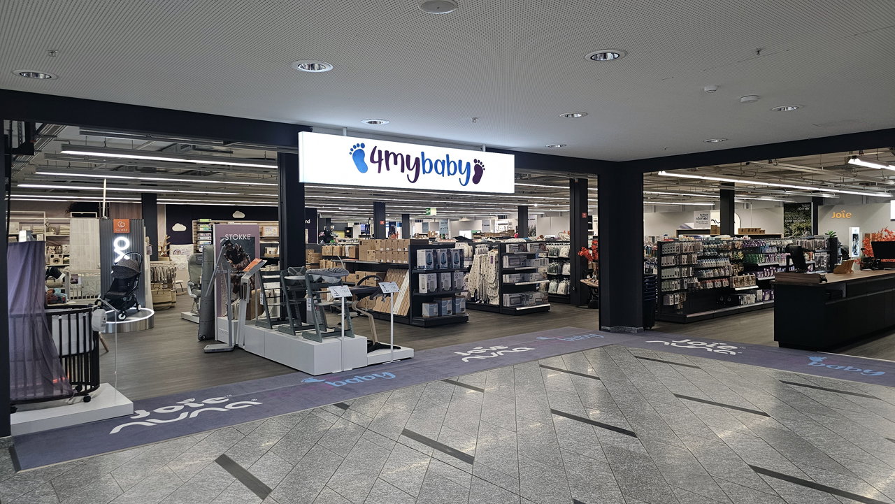 Storefront und Verkaufsfläche des 4mybaby Store Regensdorf