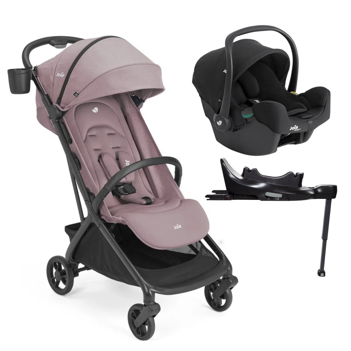 Product Image for Joie Porto 3in1 elderberry pour 1 enfant avec 4 roues