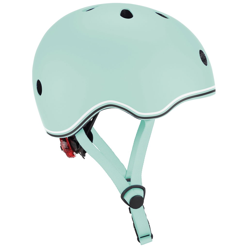 Product Image for Globber GO UP Lights casco per bambini verde pastello
