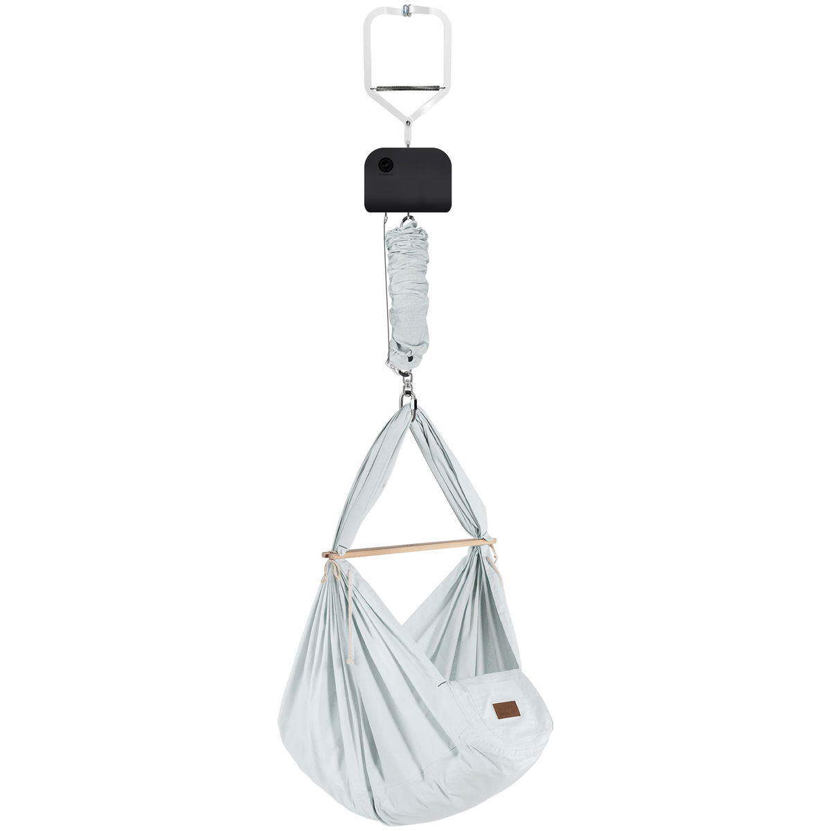 Product Image for SCHMUSEWOLKE Türklammer mit anthrazit Motor und Bio Federwiege air grey Modell Kunstfaser