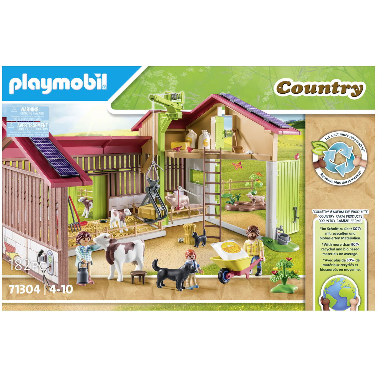 PLAYMOBIL Country 71304 Big Farm Play fun for little farmers