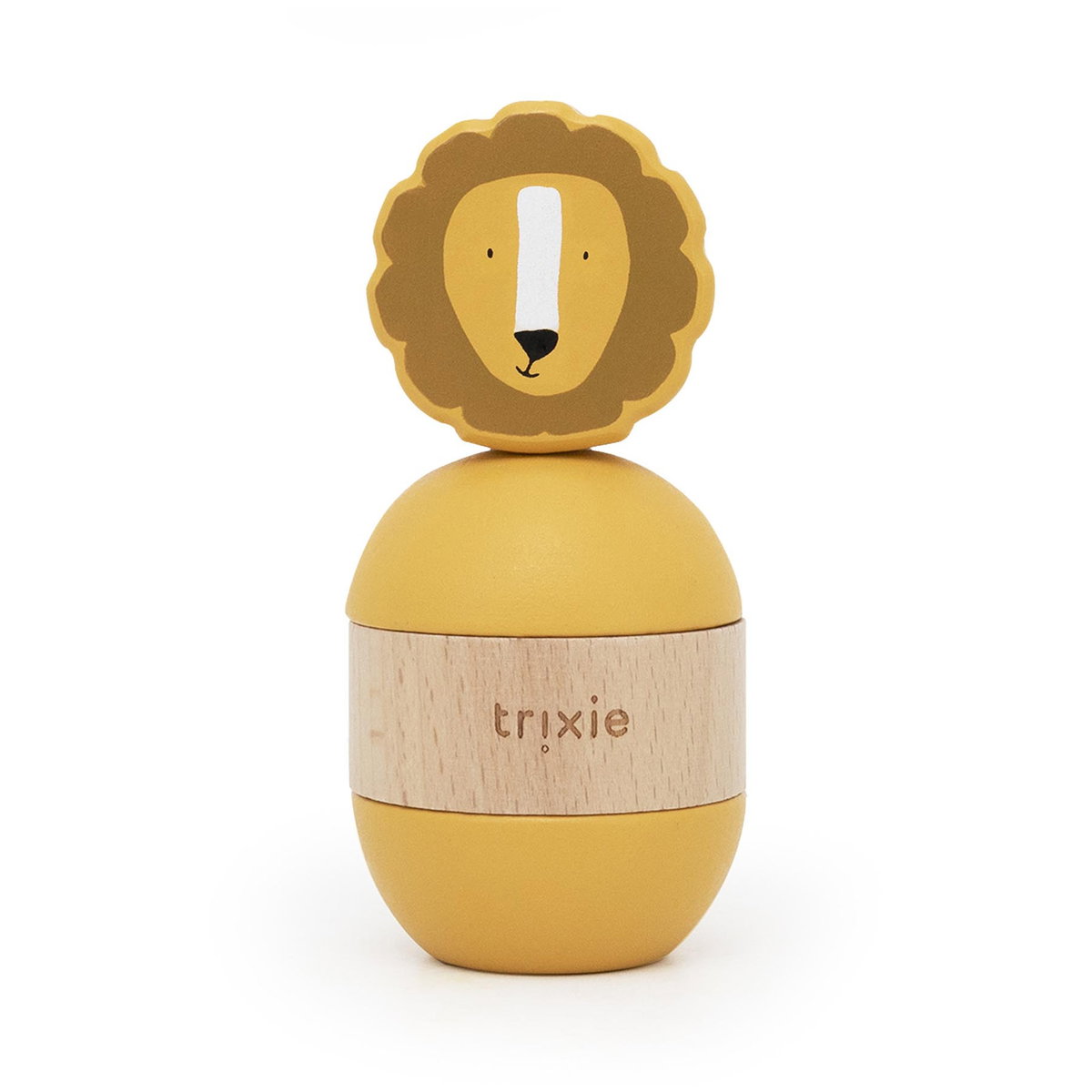 Product Image for trixie Wooden Rattle Stacker mr. lion age from 10 M