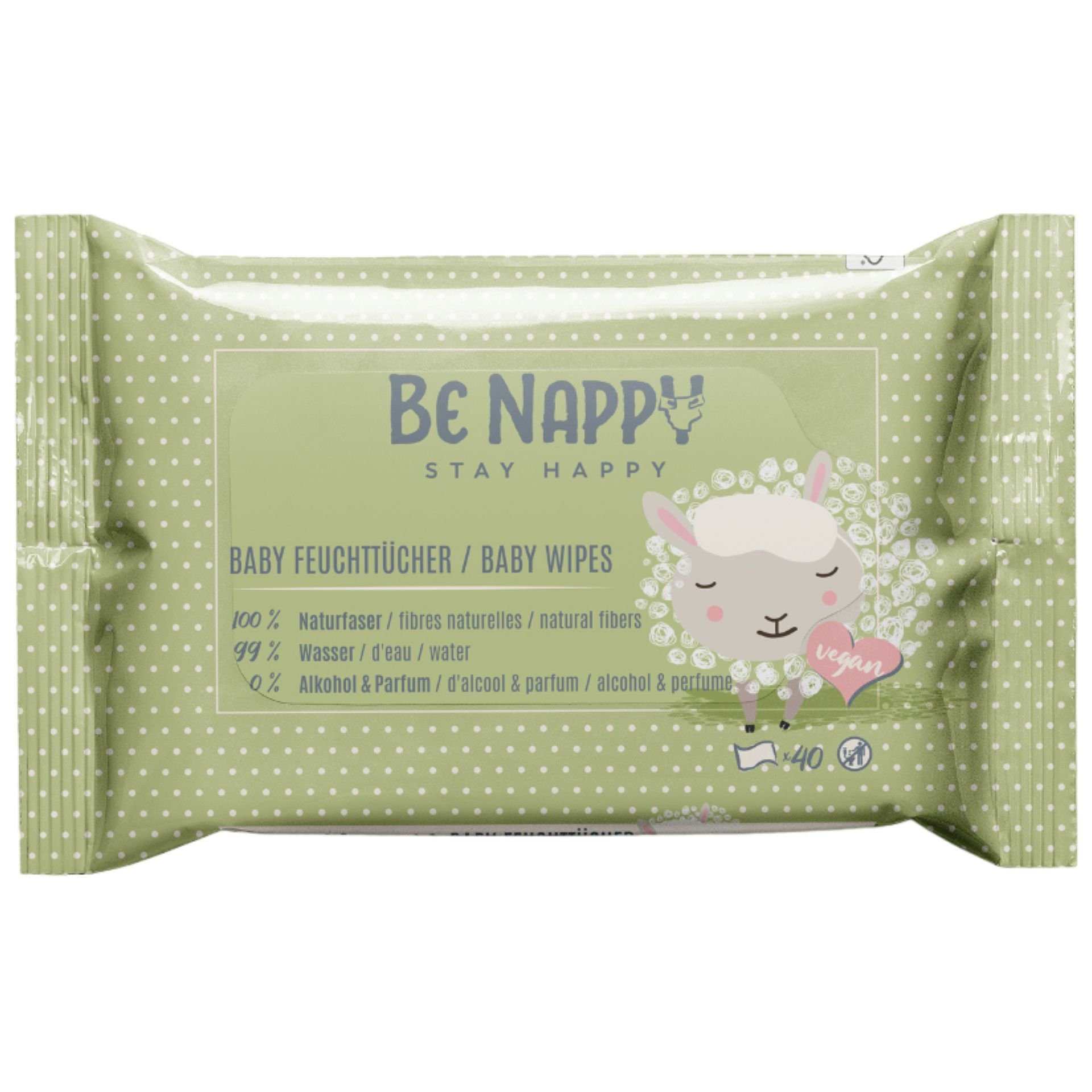 BE NAPPY Lingettes humides