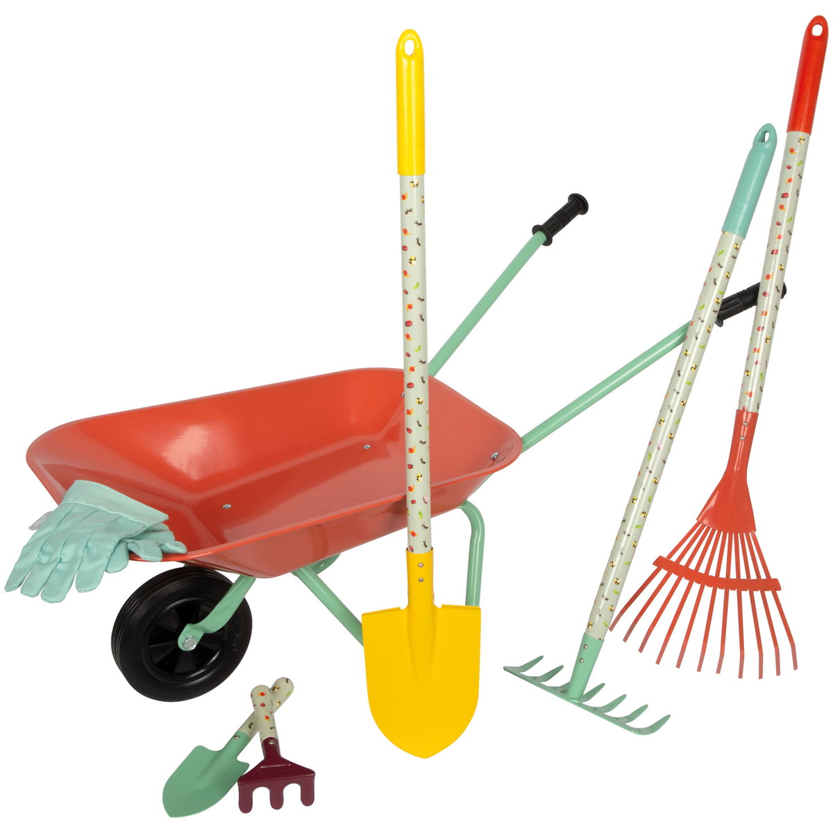 Product Image for small foot Grosses Gartenset mit Schubkarre Tiny Garden rot Alter ab 3 J