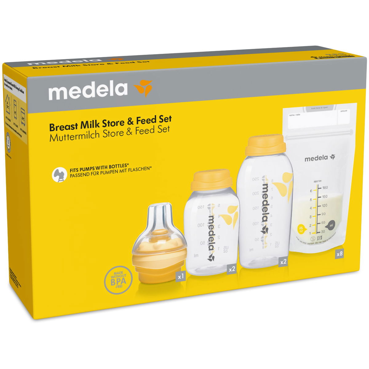 Sacaleches Manual Medela Breastmilk Cooler Set 4- 5oz/150ml