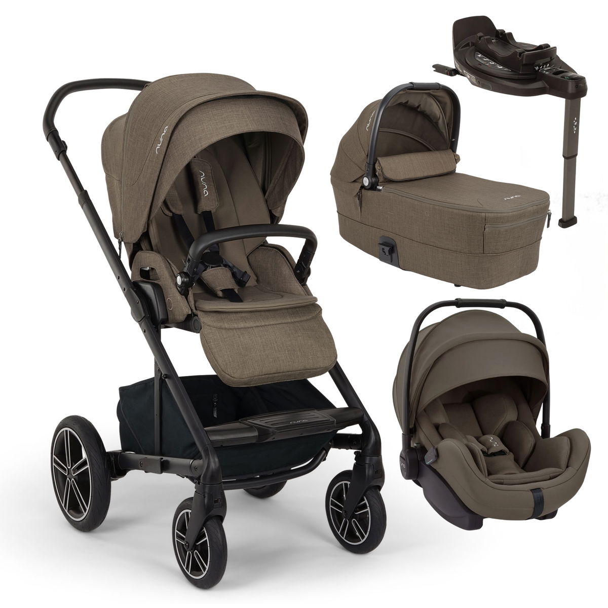 nuna mixx next V2 4in1 Compact Travel Stroller & Carrycot