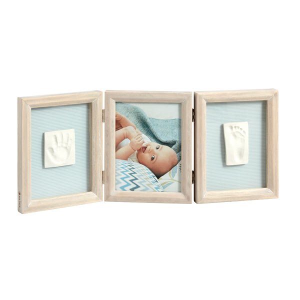 Baby Art Set d'empreintes avec cadre photo Double Print Frame stormy