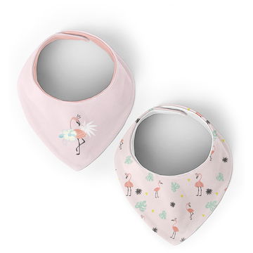 Bearmoss Lot De 8 Bavoirs Bébé 100% Coton - Réglables Doux Pour Garçons Et Filles - Multifonction
