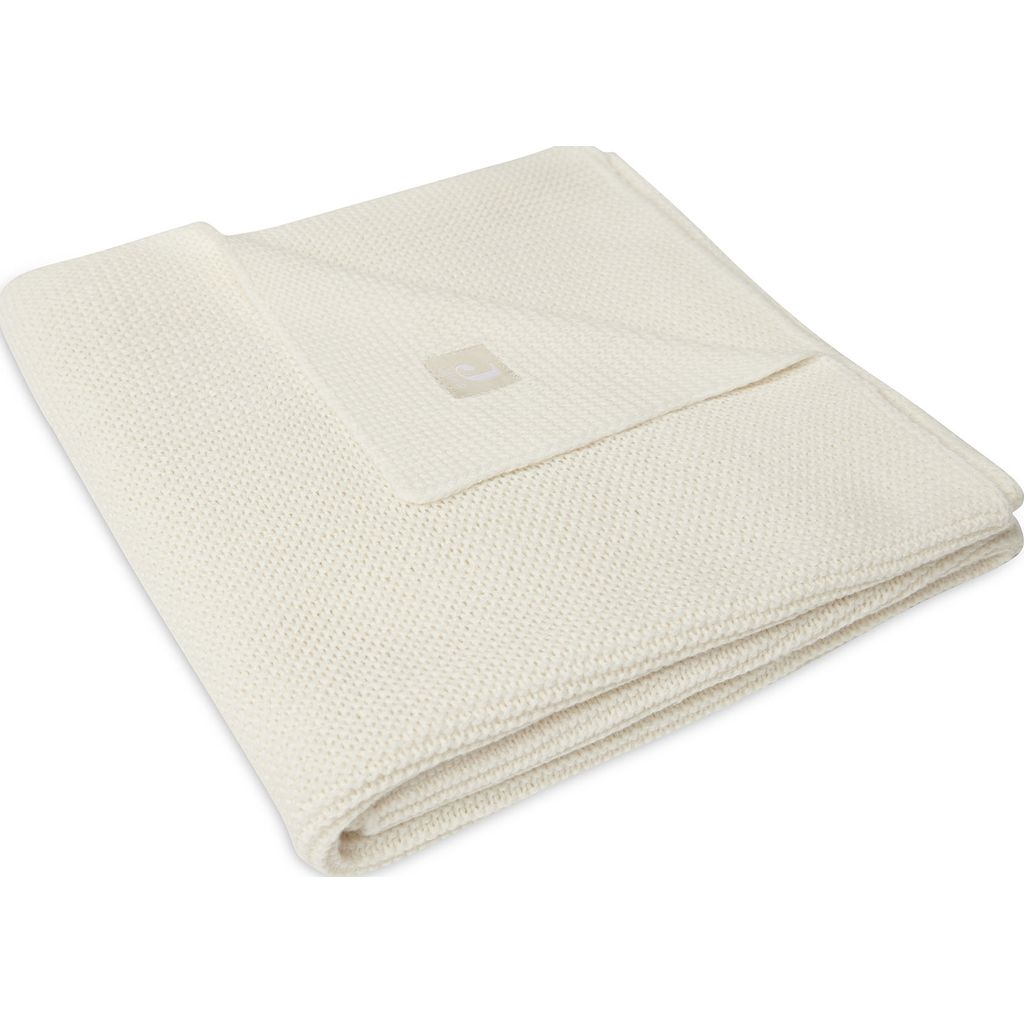 Jollein Kinderdecke Basic Knit 75x100 Cm – Caramel, Aus Baumwolle, Für Wiege/Kinderwagen