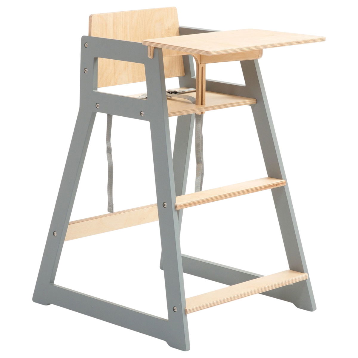 Product Image for Duck Woodworks Hochstuhl grau Holz