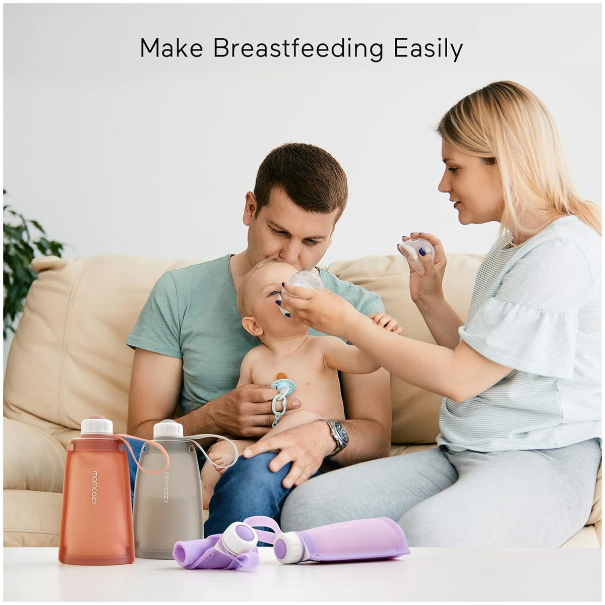 Momcozy silicone breastmilk bags,