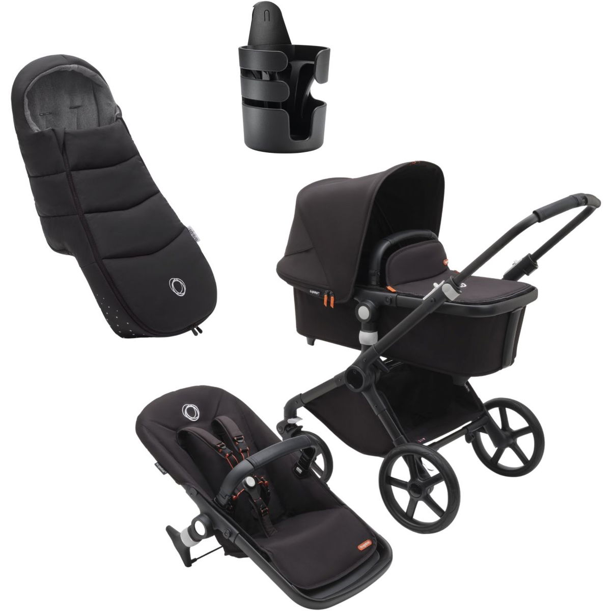 bugaboo Fox Cub Essential Bundle black midnight black