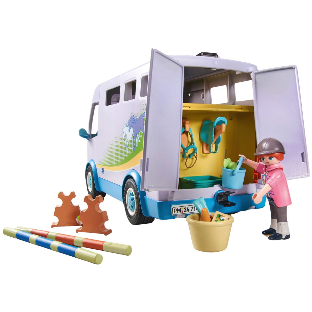 PLAYMOBIL Horses of Waterfall 71493 Mobile Riding School