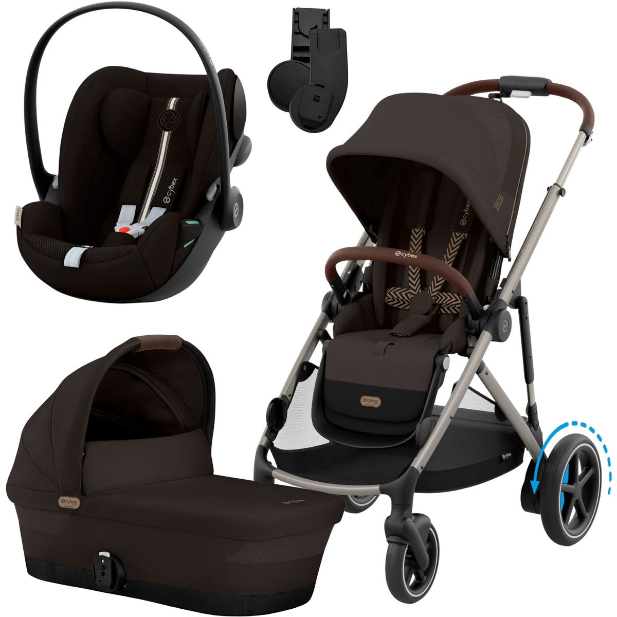 kinderwagen fußsack neugeborene Baby Fußsack für Kinderwagen – Warmer Winter Schlafsack mit Kapuze für –  Wolkenschaukel main image 1