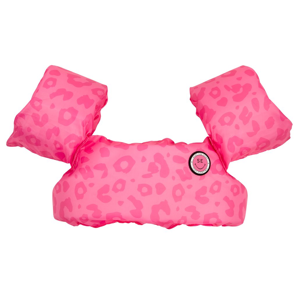 Product Image for Swim Essentials Puddle Jumpers Model pink leopard