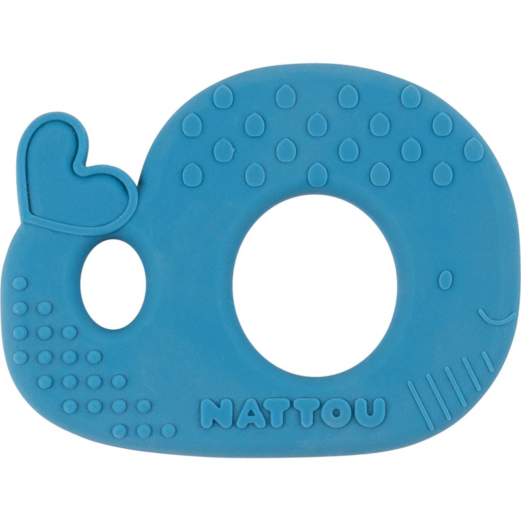 Product Image for Nattou Silikon Beissring Whale blue