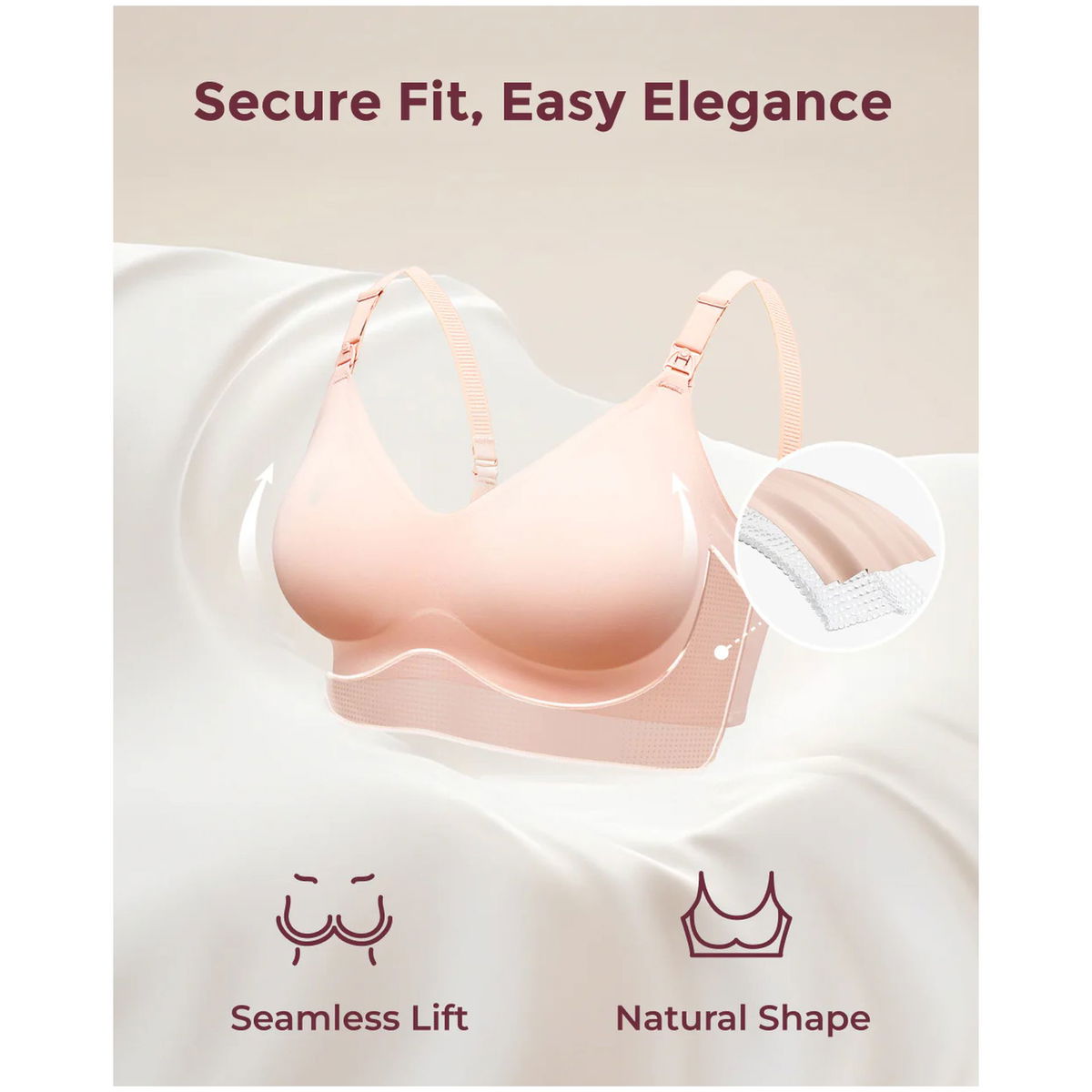 Reggiseno Comfort Imbottito Reggiseno Allattamento Momcozy Senza