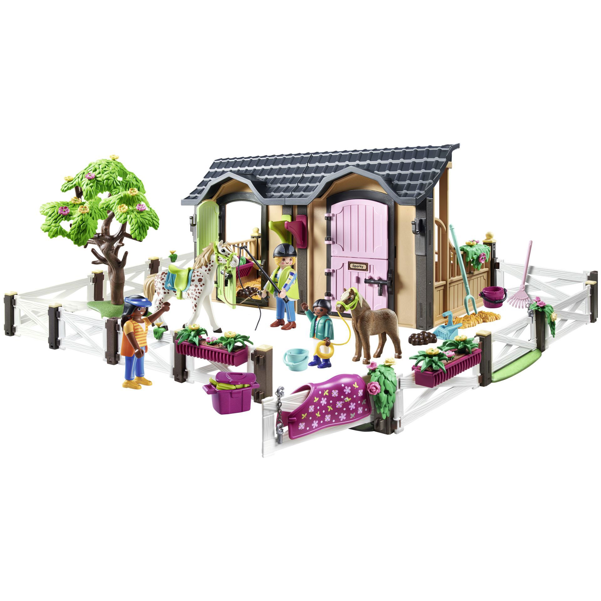PLAYMOBIL Country 70995 Reitunterricht mit Pferdeboxen