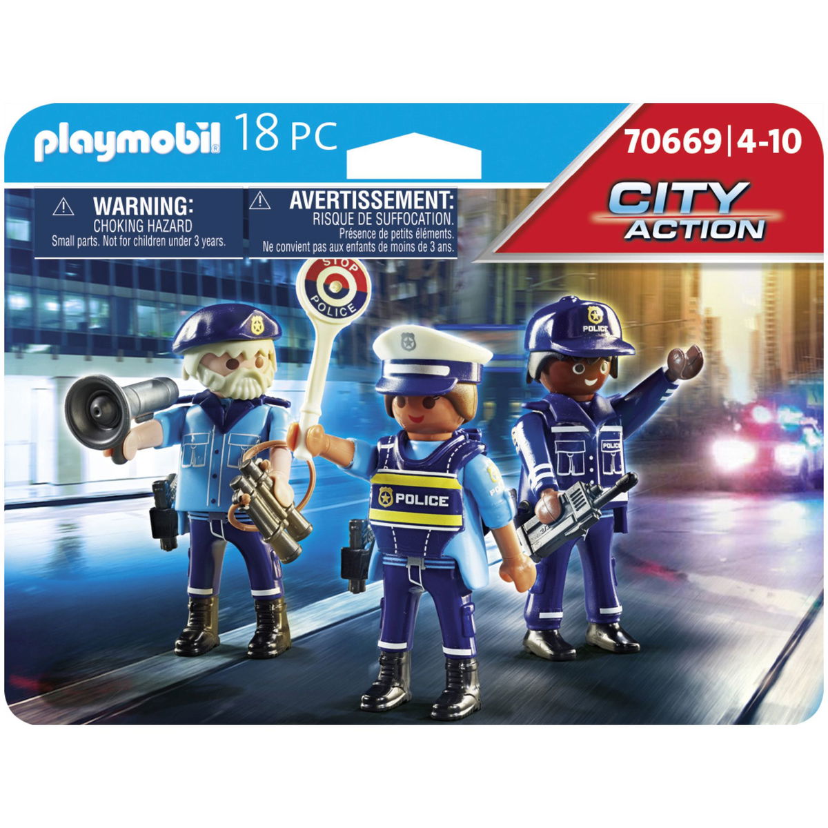 PLAYMOBIL City Action 70669 Set di figure della polizia