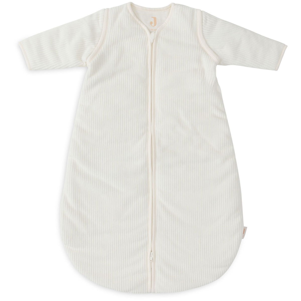 Product Image for Jollein Sleeping bag detachable sleeves round rib ivory Size 110 cm