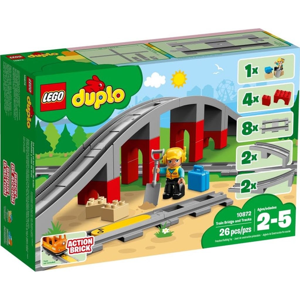 Lego Duplo Pont de chemin de fer et rails