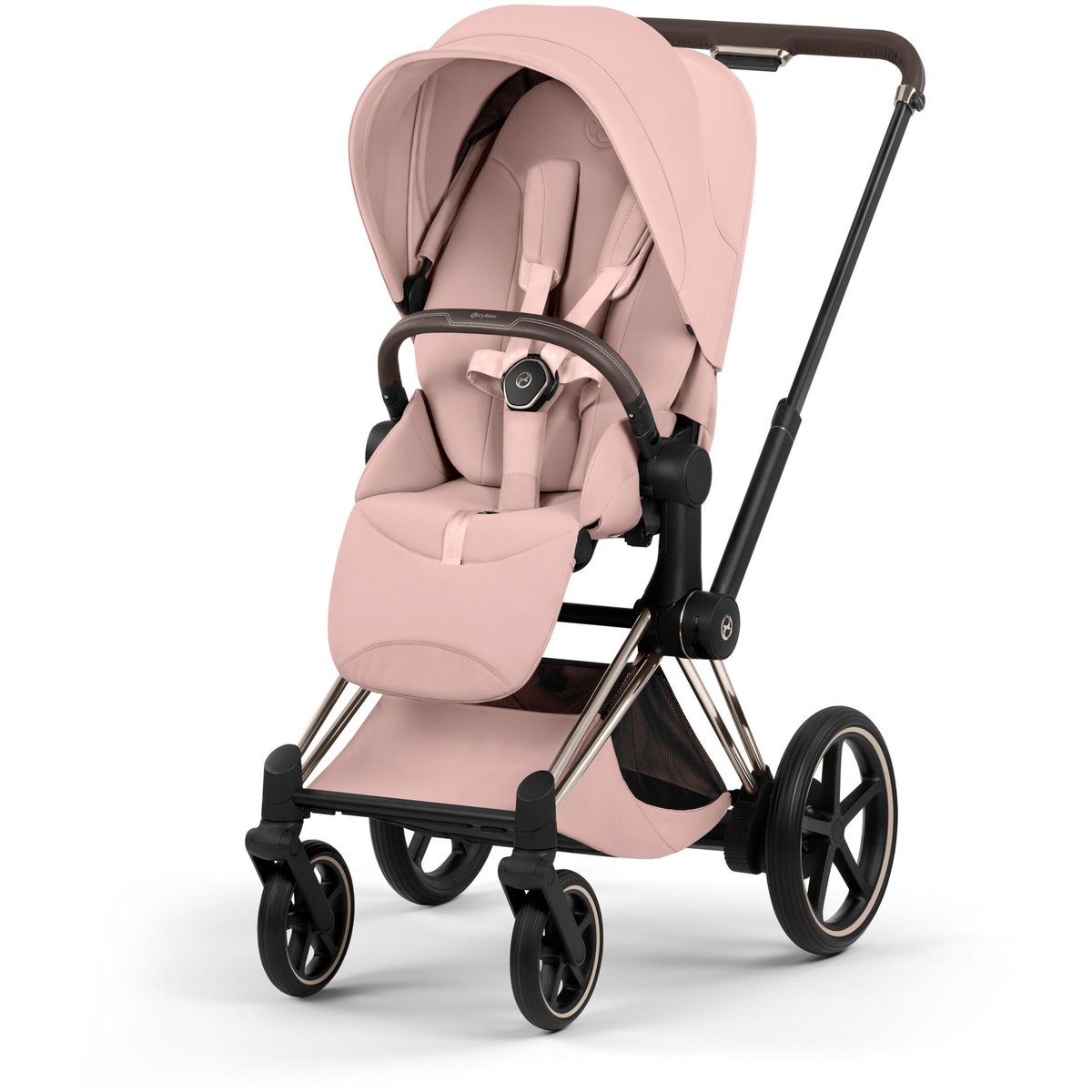 Product Image for CYBEX ePriam Style champagne gold peach pink light pink for 1 child with 4 wheels