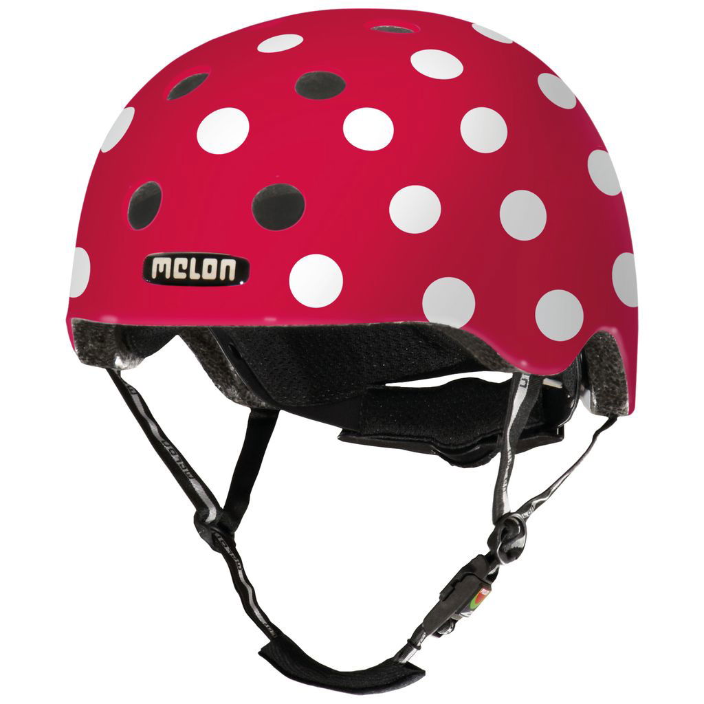 Product Image for Casque Melon dotty white
