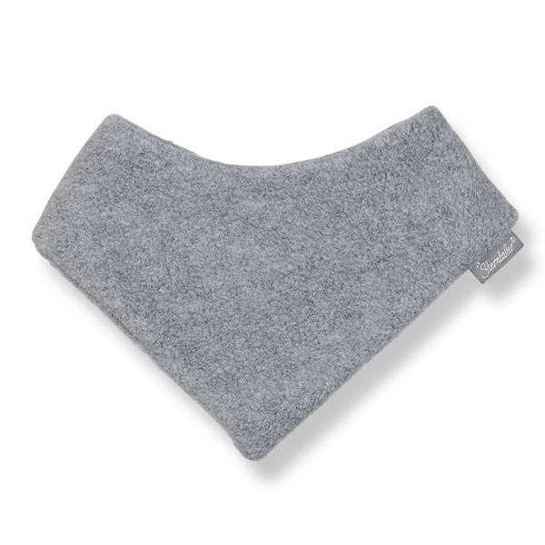Sterntaler Triangle Scarf Microfleece silver melange