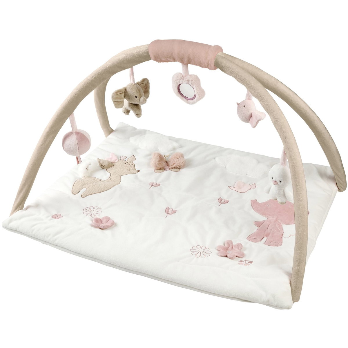 Product Image for Nattou Square Play Mat Model Fanfan white