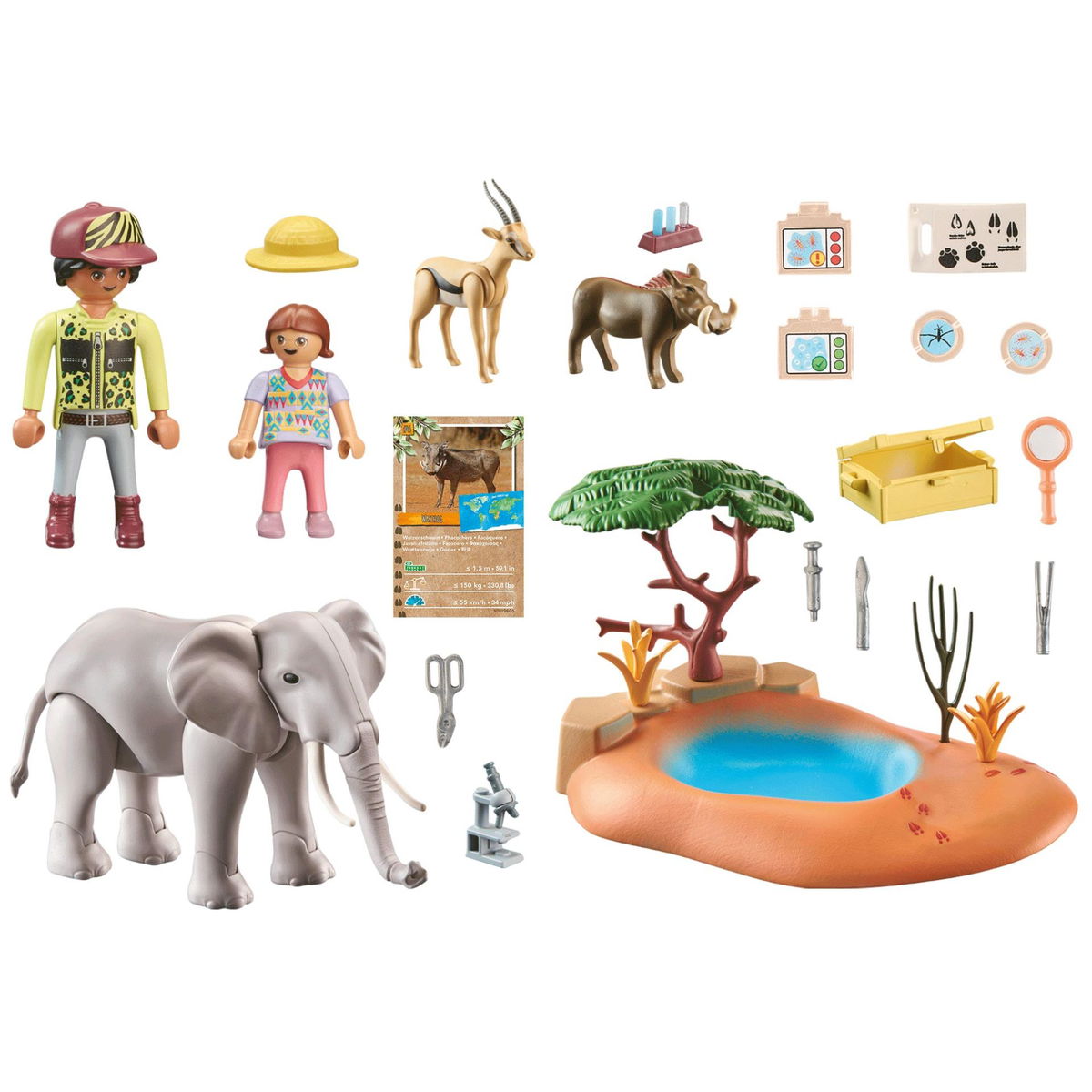 PLAYMOBIL Wiltopia 71294: Dash to the waterhole Discover the