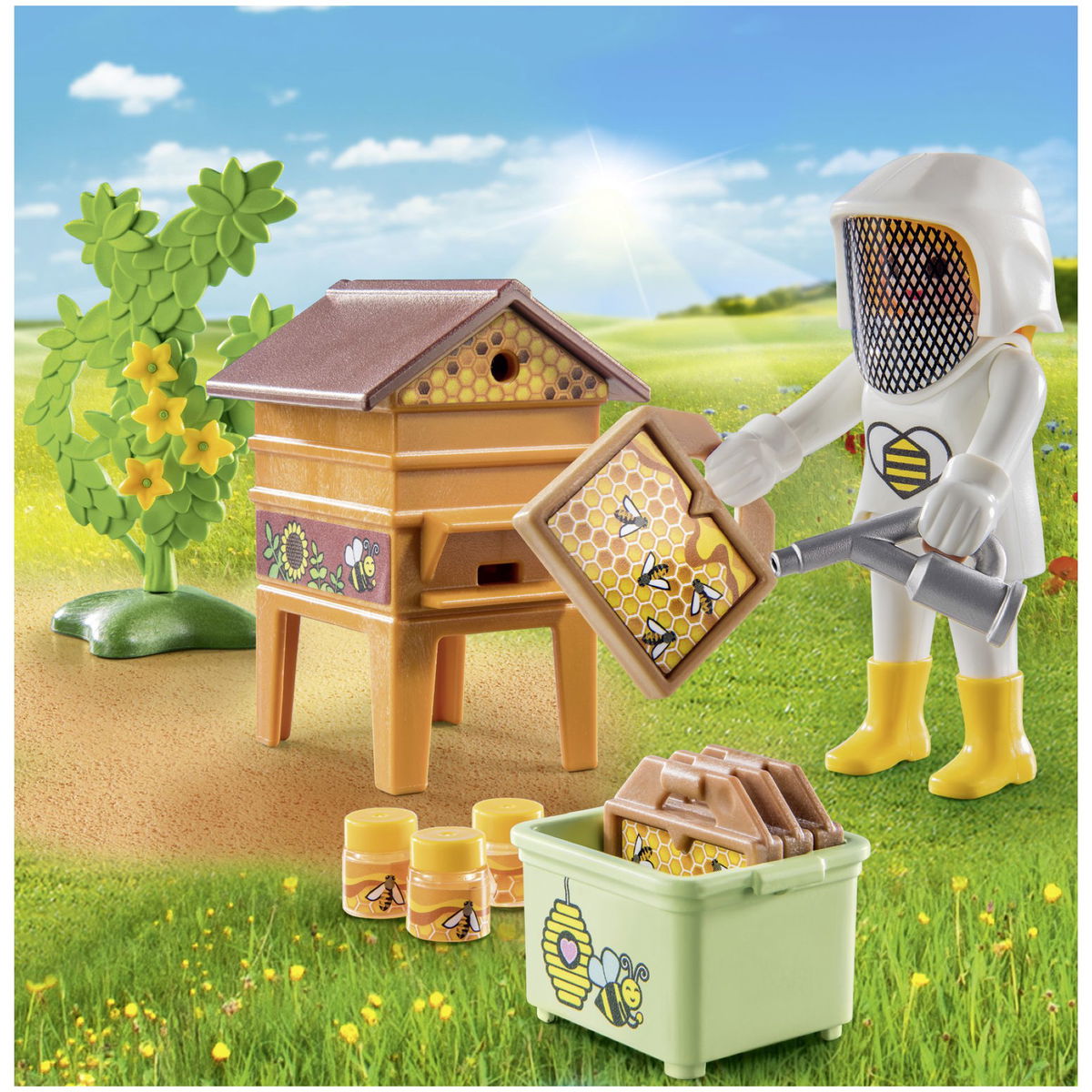 PLAYMOBIL Country 71253 Beekeeper: Exciting toy for little animal