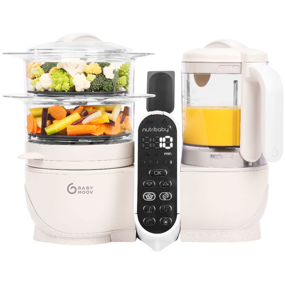 Product Image for Babymoov Nutribaby Plus Food Maker mineral beige